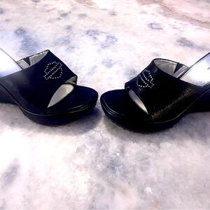 Harley-Davidson wedge sandals Sz 10 like new